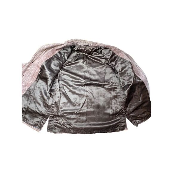 Vintage 60’s 70’s Style Lightweight Jacket Brown Fully Lined Size Medium - Picture 4 of 10